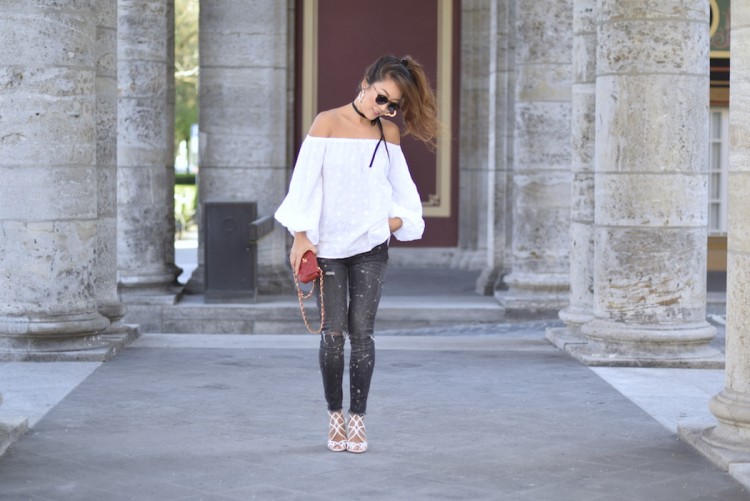 puffärmel bluse 