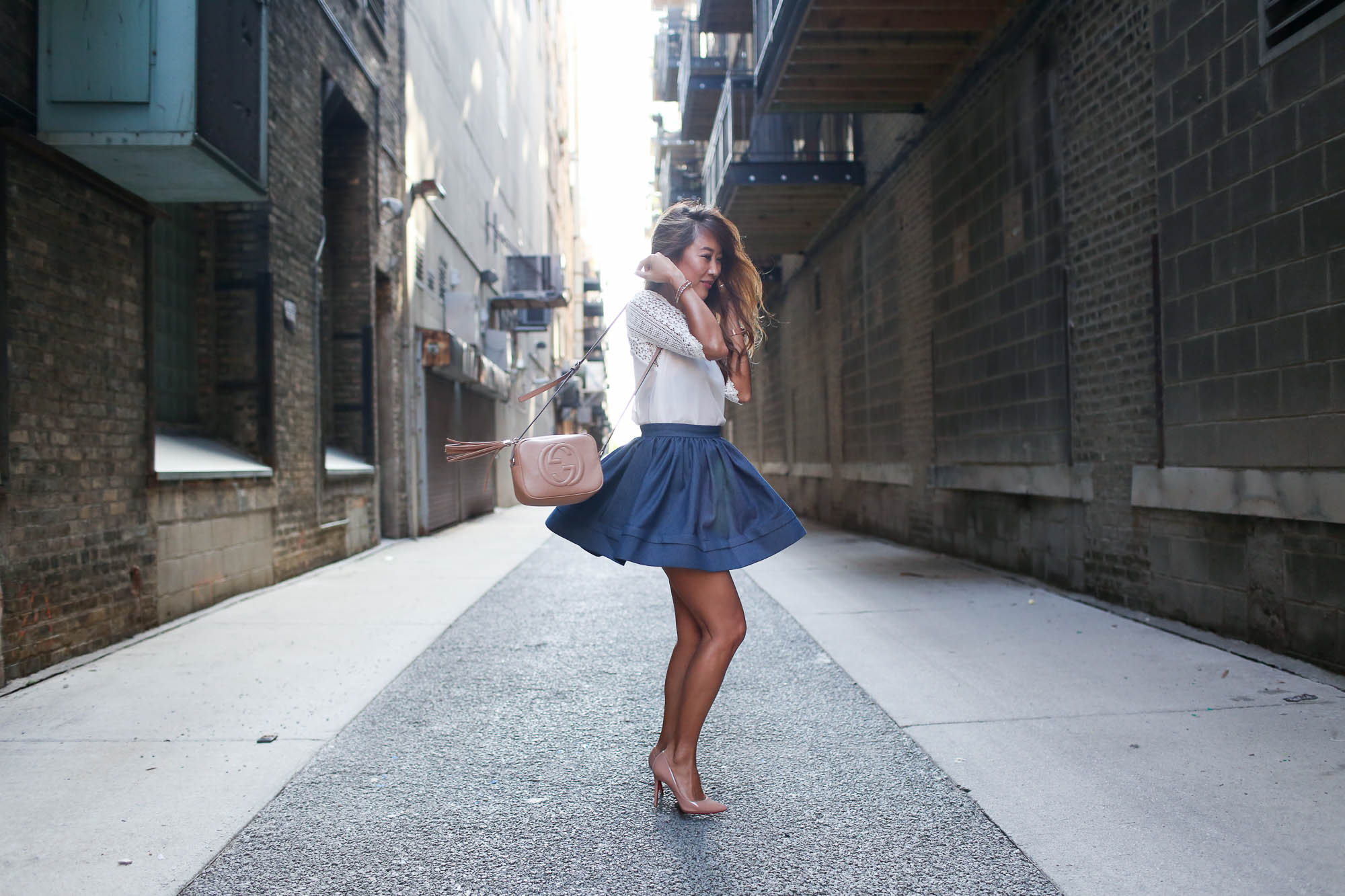 theclassycloud-denim-skirt-gucci-sohobag-chicago-3-von-9