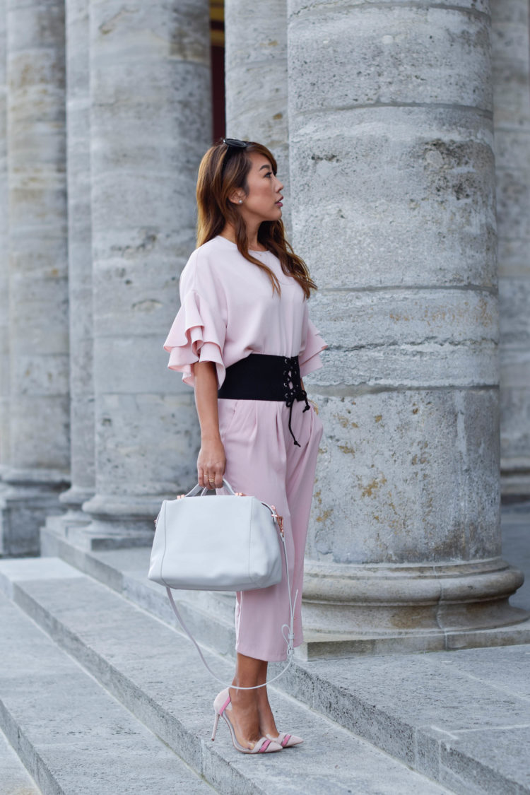 Ted baker grey and pink purse sales