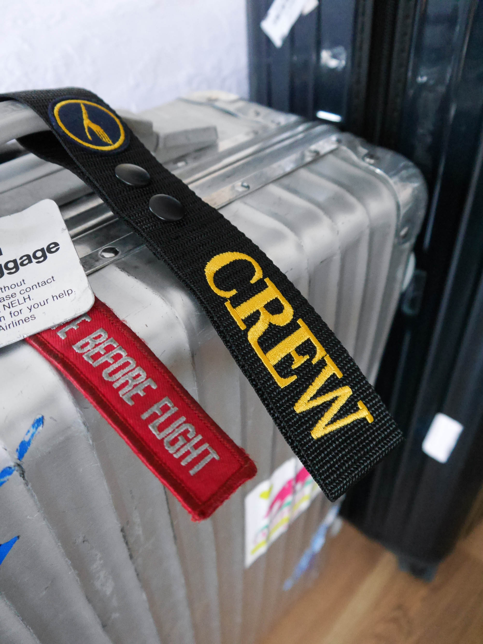 Cabin crew luggage tags on sale